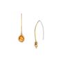 Skagen Damen Ohrringe Ohrh�nger Edelstahl Gold Sea Glass SKJ1741710