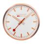 Mondaine Wanduhr A995.CLOCK.17SBK ros�goldene Bahnhofsuhr 40 cm Aluminium