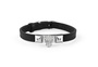 Philipp Plein Unisex Armband Leder Edelstahl silber PLEIN ENIGMA PJOEA01BU