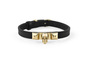 Philipp Plein Unisex Armband Leder Edelstahl IP Gold PLEIN ENIGMA PJOEA03BU