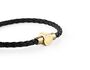 Philipp Plein Herren Armband Leder Edelstahl gold PLEIN ENIGMA L PJOEA05BL