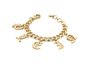 Philipp Plein Damen Armband Armkette Edelstahl IP Gold LETTERING PJ1AA21BU