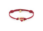 Philipp Plein Damen Armband Textil Edelstahl IP Gold PLEIN VALENTINE PJFEA05BU