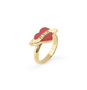 Philipp Plein Damen Ring Edelstahl IP Gold  PLEIN VALENTINE PJFEA01R