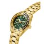 Guess Herren Uhr Armbanduhr Letterman GW0904G2 Edelstahl gold