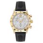 Versace Herren Uhr Armbanduhr Chronograph Edelstahl Hellenyium VE2U00222 Leder