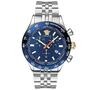 Versace Herren Uhr Armbanduhr Chronograph Edelstahl Hellenyium VE2U01024