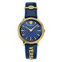 Versace Damen Uhr Armbanduhr V-Circle VE8101219 Leder