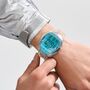 Adidas Unisex Uhr DIGITAL Athletics One Kunststoff transparent AOFH25003