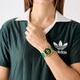 Adidas Unisex Uhr City Tech Silikon gr�n AOFH25011