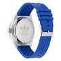 Adidas Herren Uhr Edelstahl Silikon blau AOSY25020