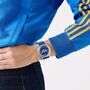 Adidas Herren Uhr Edelstahl Silikon blau AOSY25020