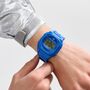 Adidas Unisex Uhr DIGITAL Silikon blau AOST25030