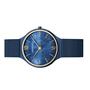 Bering Damen Uhr Armbanduhr Ultra-Slim Blau - 18434-397 Edelstahl