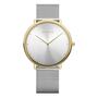 Bering Unisex Uhr Armbanduhr Ultra-Slim bicolor - 15739-010 Edelstahl