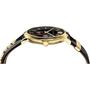 Versace Herren Uhr Armbanduhr V-Circle VBQ050017 Leder