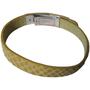 Fossil Damen Armband Edelstahl gold Leder gelb JF00226040