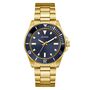 Guess Herren Uhr Armbanduhr CLIFF GW0968G2 Edelstahl gold