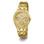 Guess Damen Uhr Armbanduhr QUINN GW0988L2 Edelstahl gold