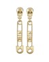 Philipp Plein Damen Ohrringe Edelstahl IP Gold PLEIN SAFETY PIN PJKGA03EU
