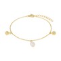 s.Oliver Jewel Damen Armband Armkette Silber 925 gold Perlen 2040598