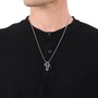 s.Oliver Jewel Herren Kette Edelstahl grau Kreuz 2040627 