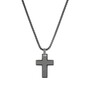 s.Oliver Jewel Herren Kette Edelstahl grau Kreuz 2040627 