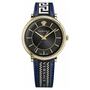 Versace Herren Uhr Armbanduhr V-Circle VE5A01521 Leder