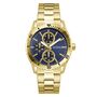 Guess Herren Uhr Armbanduhr VELOCITY GW1061G2 Edelstahl gold