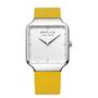 Bering Damen Uhr Armbanduhr Max Ren�  Ultra Slim - 15832-700-1-gelb Silikon
