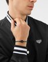 Philipp Plein Herren Armband Leder Edelstahl IP Gun PLEIN ENIGMA S PJ6GA01BS