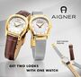 Aigner Damen Uhr Armbanduhr Edelstahl gold AGW.276001-SET