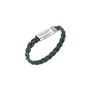 ASTON MARTIN Herren Armband Lederband gr�n Edelstahl AML THRILL MJITS6BL0