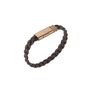 ASTON MARTIN Herren Armband Lederband braun Edelstahl AML THRILL MJITS6BL4