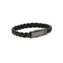ASTON MARTIN Herren Armband Lederband schwarz Edelstahl AML THRILL MJITS6BM1