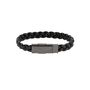 ASTON MARTIN Herren Armband Lederband schwarz Edelstahl AML THRILL MJITS6BM1