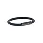 ASTON MARTIN Herren Armband Silikon schwarz Edelstahl AML THRILL MJRSS6BL1