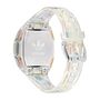 Adidas Unisex Uhr DIGITAL Athletics One Kunststoff weiss transparent AOFH26026