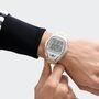 Adidas Unisex Uhr DIGITAL Athletics One Kunststoff weiss transparent AOFH26026