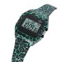 Adidas Unisex Uhr DIGITAL TWO Edelstahl schwarz-gr�n AOST26031