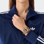 Adidas Unisex Uhr DIGITAL TWO Edelstahl schwarz-gold AOST26033