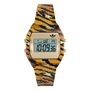 Adidas Unisex Uhr DIGITAL TWO Edelstahl schwarz-gold AOST26033