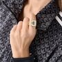 Adidas Damen Ring Uhr DIGITAL TWO RING Edelstahl gold AOST26036