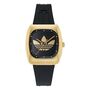 Adidas Unisex Uhr RETRO WAVE ONE Silikon schwarz AOSY26001