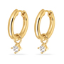 Esprit Damen Ohrringe Creolen Silber goldfarben S.88675622