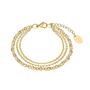 s.Oliver Jewel Damen Armband Armkette Edelstahl Gold Glas 2026182