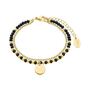 s.Oliver Jewel Damen Armband Armkette Edelstahl Gold Glas 2026183