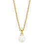 s.Oliver Jewel Damen Kette Halskette Silber gelbvergoldet Perle 2026135
