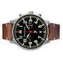 Aristo Herren Messerschmitt Uhr Fliegeruhr Chronograph ME-3H270-VL Leder
