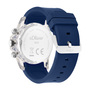 s.Oliver Herren Uhr Armbanduhr Chronograph Silikon SO-4602-PC